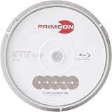 Primeon BD-R DL 50GB 8x Blu-ray Disc Cakebox 10 Pack Ultra Protect Surface