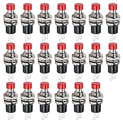 Ampper Mini Push Button Momentary Switches, 2 Pin