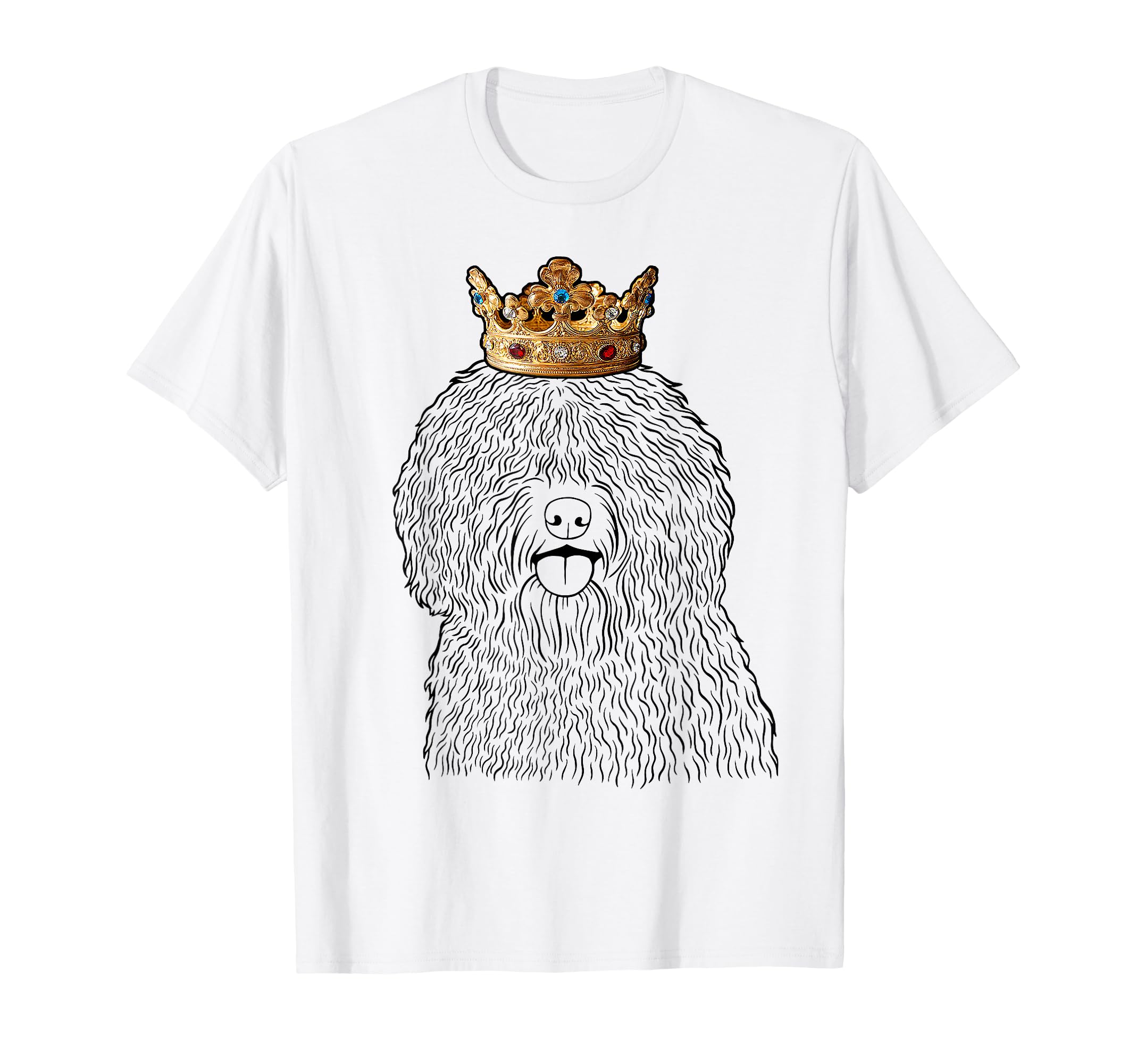 Spanish Water Dog Wearing Crown T-Shirt