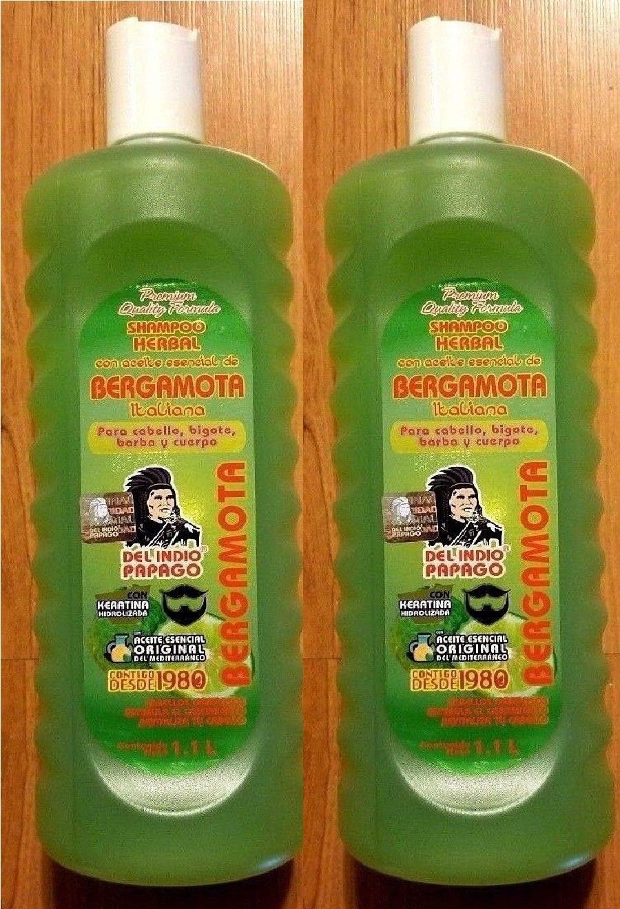 Shampoo Con Aceite De Bergamota Italiana 1.1 Lt Indio Papago Amazon