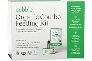 BOBBIE Organic Combo Feeding Kit, Baby Formula, Milk Based Powder with Iron, DHA and Vitamin D & 100% Lactose (14.1 oz), Organic Baby Vitamin D Drops 400 IU (0.3 fl oz) Newborn Baby-12 Months Old