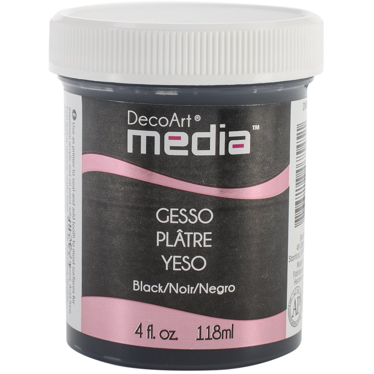 DecoArt Media Paint Finishes, Black Gesso