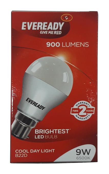 Eveready Base B22D 9-Watt LED Bulb (Cool Daylight)