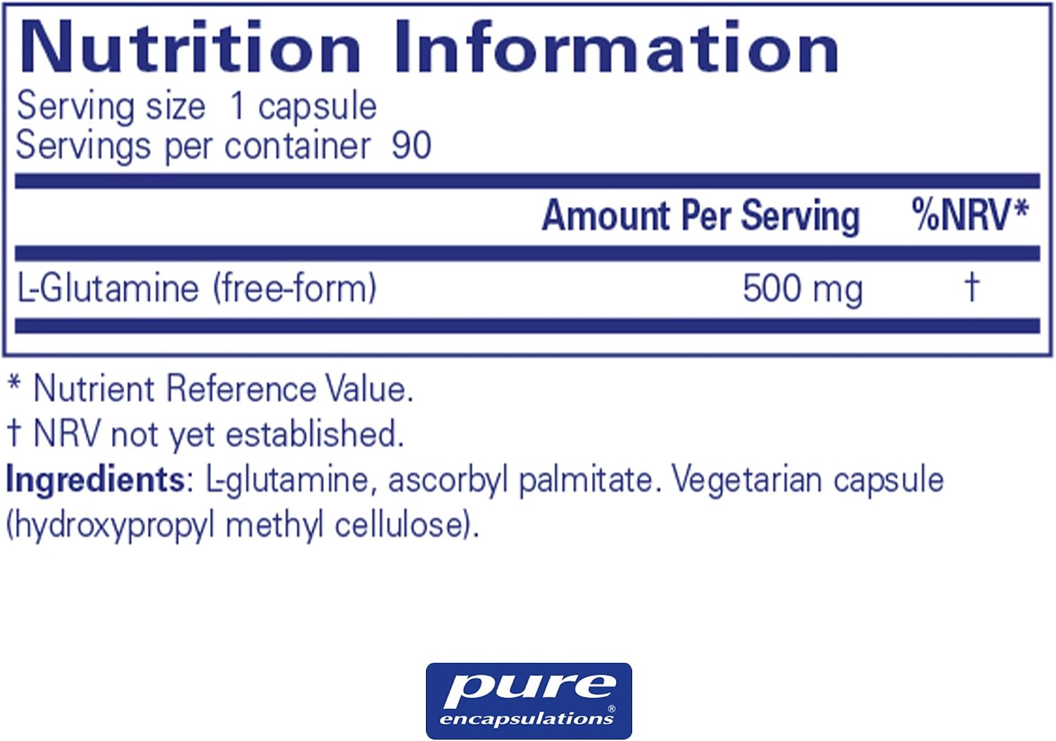 Pure Encapsulations L-Glutamine 500mg - Energy and Immune Support - 90 Capsules, Red, 90 count (Pack of 1) - Image 3