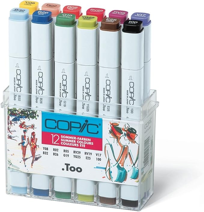 Copic Marker 12 Piece Set Summer Colours Amazon.co.uk Office Products