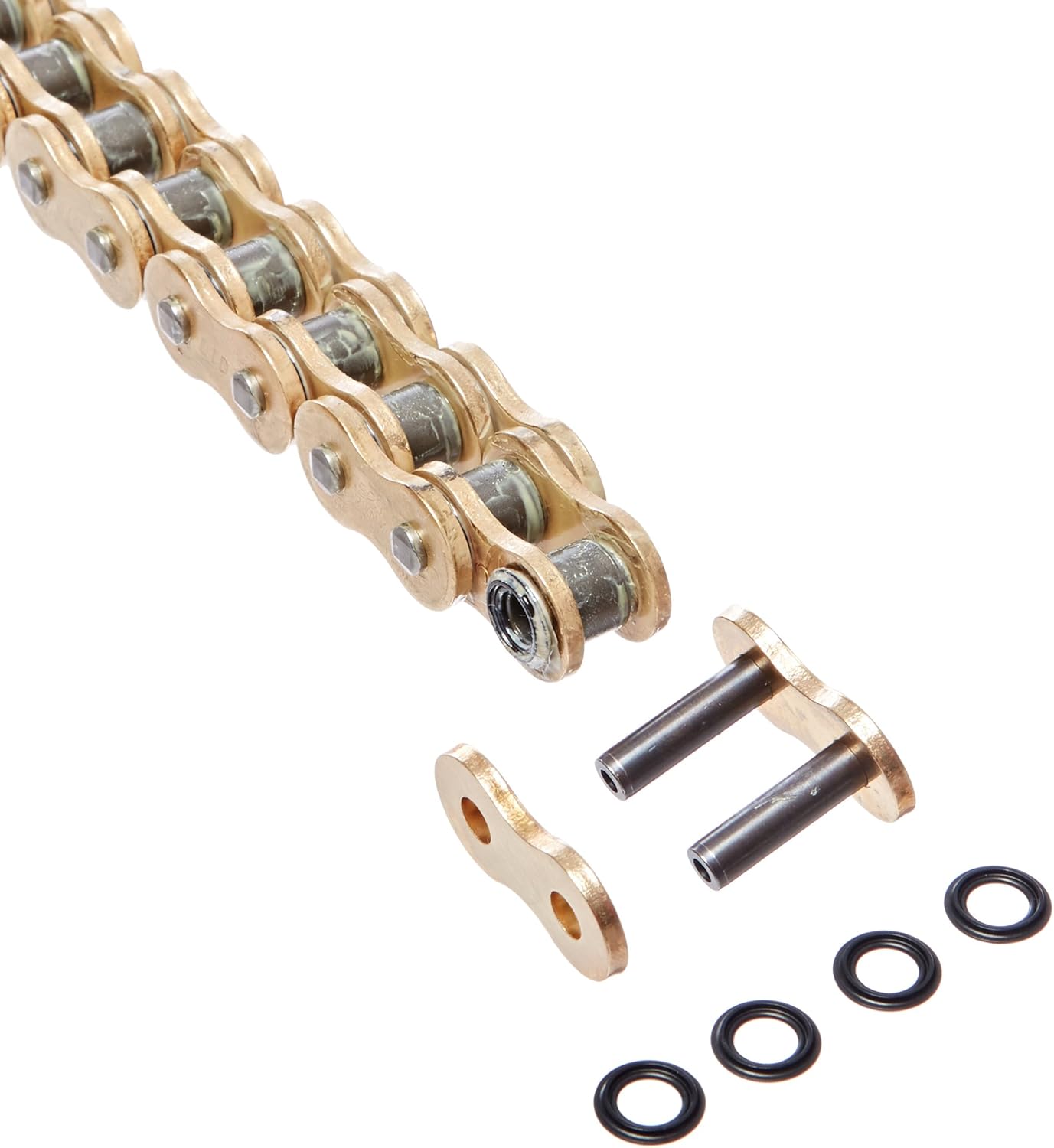 DID 525ZVMXG-110 Gold X-Ring Chain with Connecting Link