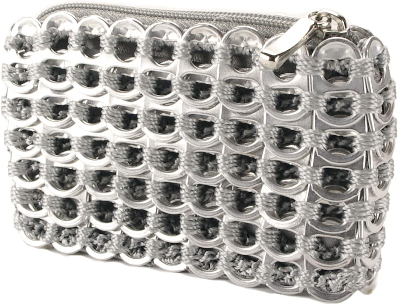 Unique Coin Purse Recycled Pop Tab Purse | Hippie Coin Purse With Zip Top, Fabric Liner ESCAMA STUDIO