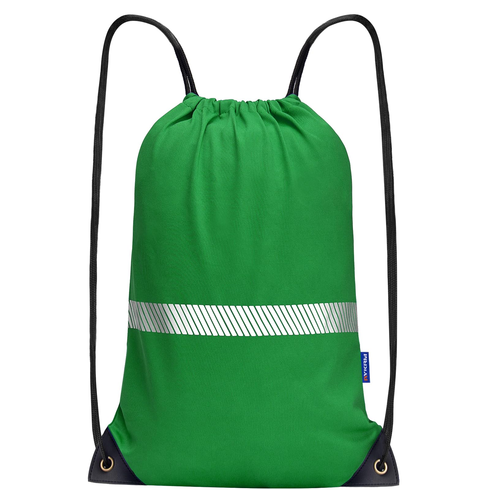 AYKRM Green Drawstring Backpack Bag work Sackpack String Bag Gym Sack