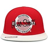 The Game NCAA Unisex-Adult NCAA Licensed, Ohio State Buckeyes Flat Brim Snapback Hat