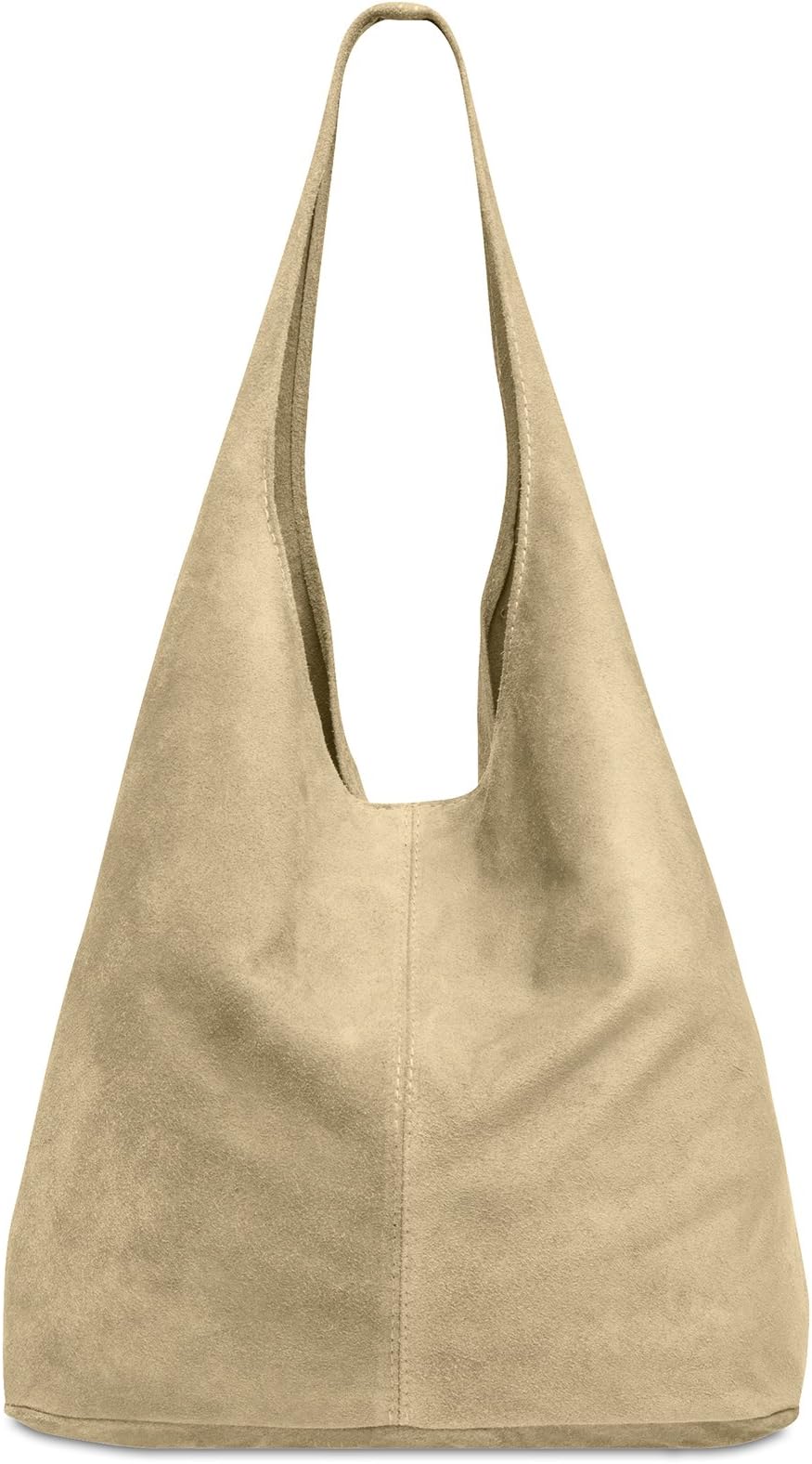 Caspar TL767 Women's Large Suede Leather Shopper Bag