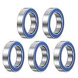 uxcell 6701-2RS Deep Groove Ball Bearing,5pcs 12 x