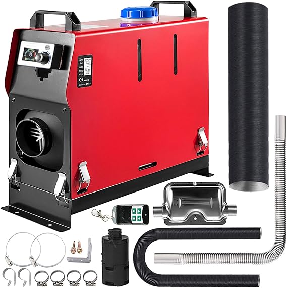 Happybuy 5KW Diesel Air Heater All in One 1 Air Outlet Diesel Heater 12V Remote Control Parking