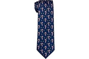 Retreez Delightful Christmas Candy Canes Pattern Boy's Tie - 8-10 years
