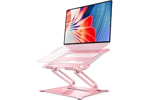 Urmust Laptop Notebook Stand Holder Adjustable Ultrabook Stand Riser Portable Compatible with MacBook Air Pro HP Dell XPS Len