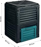 Crystals 300L Outdoor Garden Compost Bin Eco Friendly Organic Waste Converter view 3