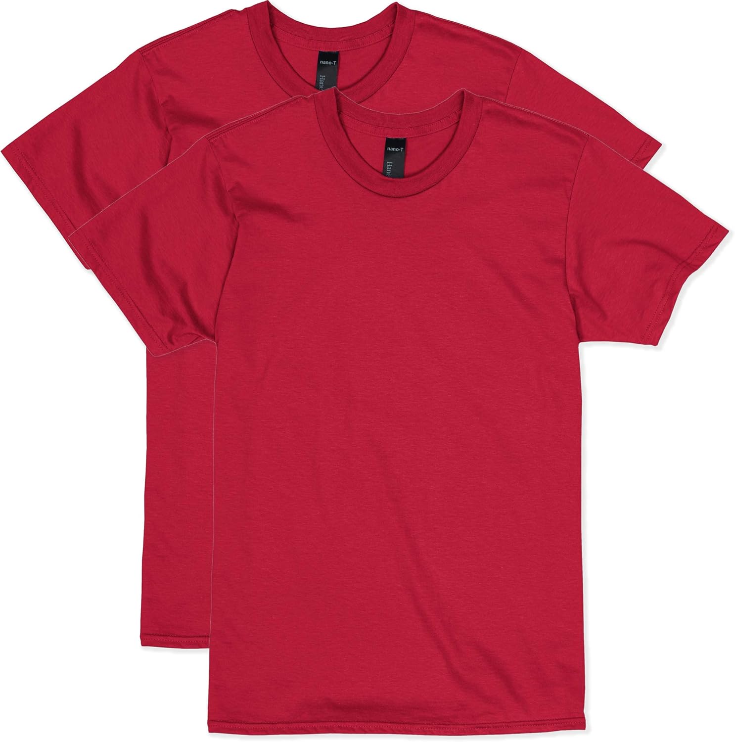 Hanes Men's Nano Premium Cotton T-Shirt (Pack of 2) | 