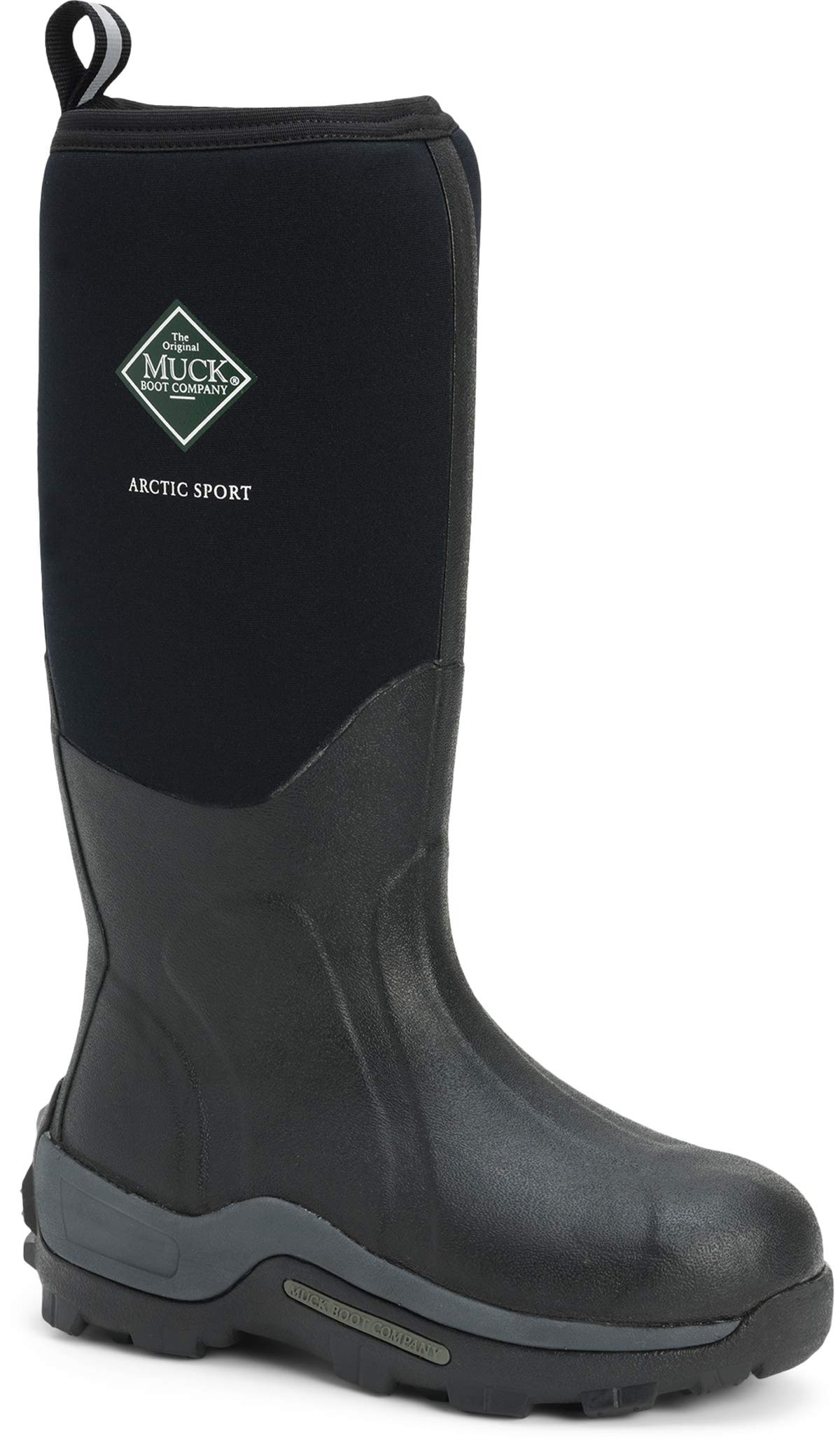 Muck Boots Unisex Arctic Sport Fleece Lined Waterproof Pull on Boot, Black, 5