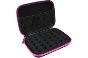 ZORETCO Essential Oil Storage Holder Organizer Carrying Case, Essential Oils Box Holds 30 Bottles 1ml- 3ml Bottle Travel Storage Organizer Bag for doTERRA & Young Living (Box Only)