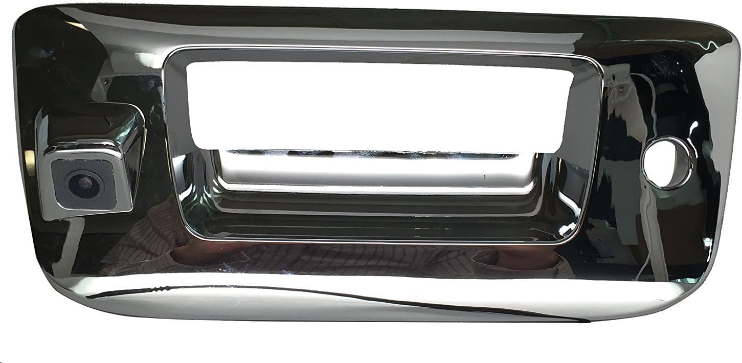 PYvideo Backup Camera for (2007-2013) Chevy Silverado / GMC Sierra for Universal Monitors (RCA) (Color: Chrome)