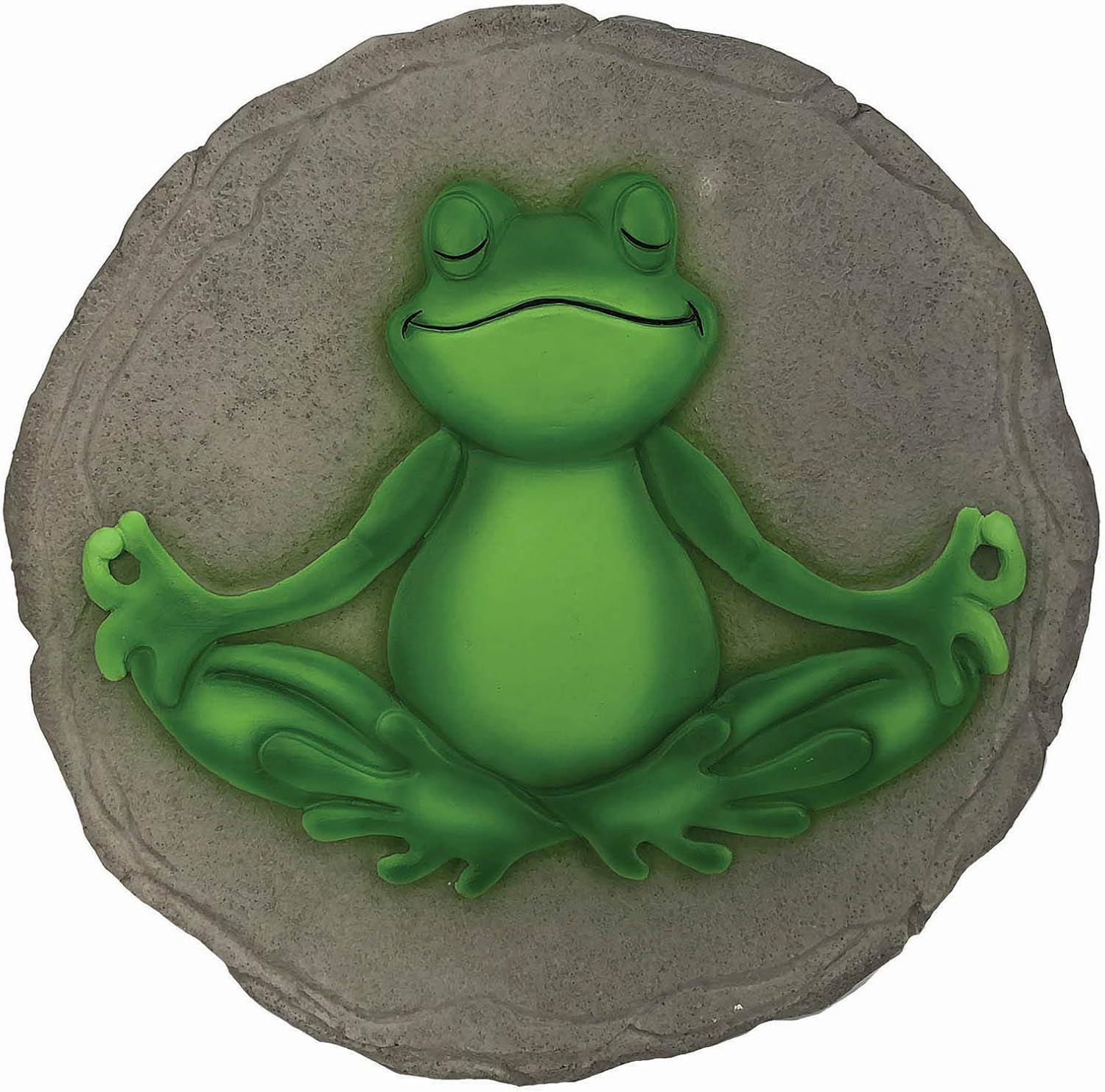 Hardscaping Materials - Spoontiques - Garden Décor - Yoga Frog Stepping Stone - Decorative Stone for Garden
