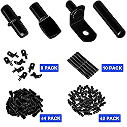 104Pcs Shelf Pins Pegs Kit,4 Styles Shelf Support