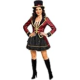 Morph Ringmaster Costume Women Adult Lion Tamer Costume Ring Leader Jacket Woman Halloween Circus Costumes for Women