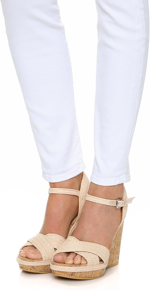 stuart weitzman minx woven cork wedge sandals