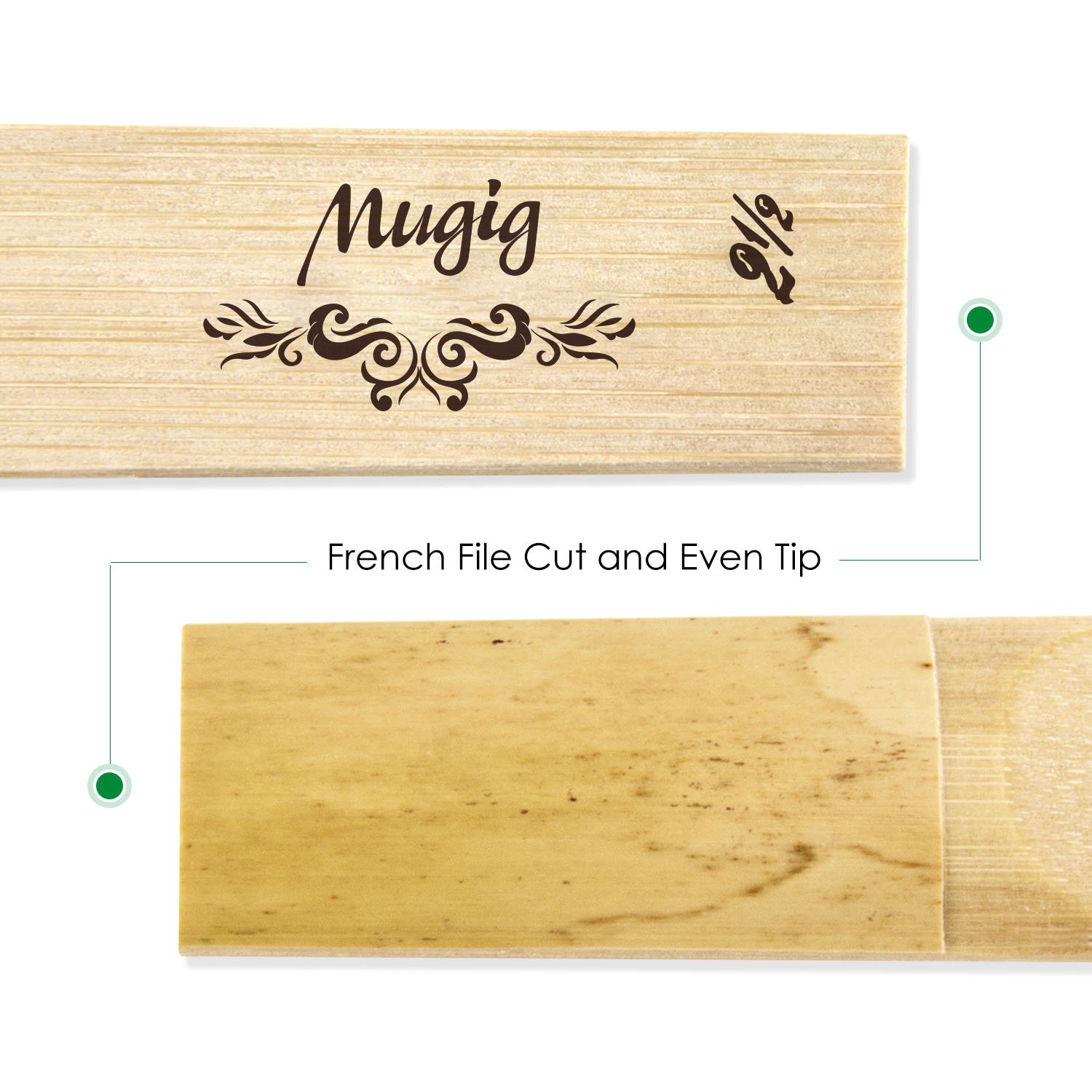 Mugig Alto Sax Reeds Traditional Strength 2.5, 10/pack with Individual Package