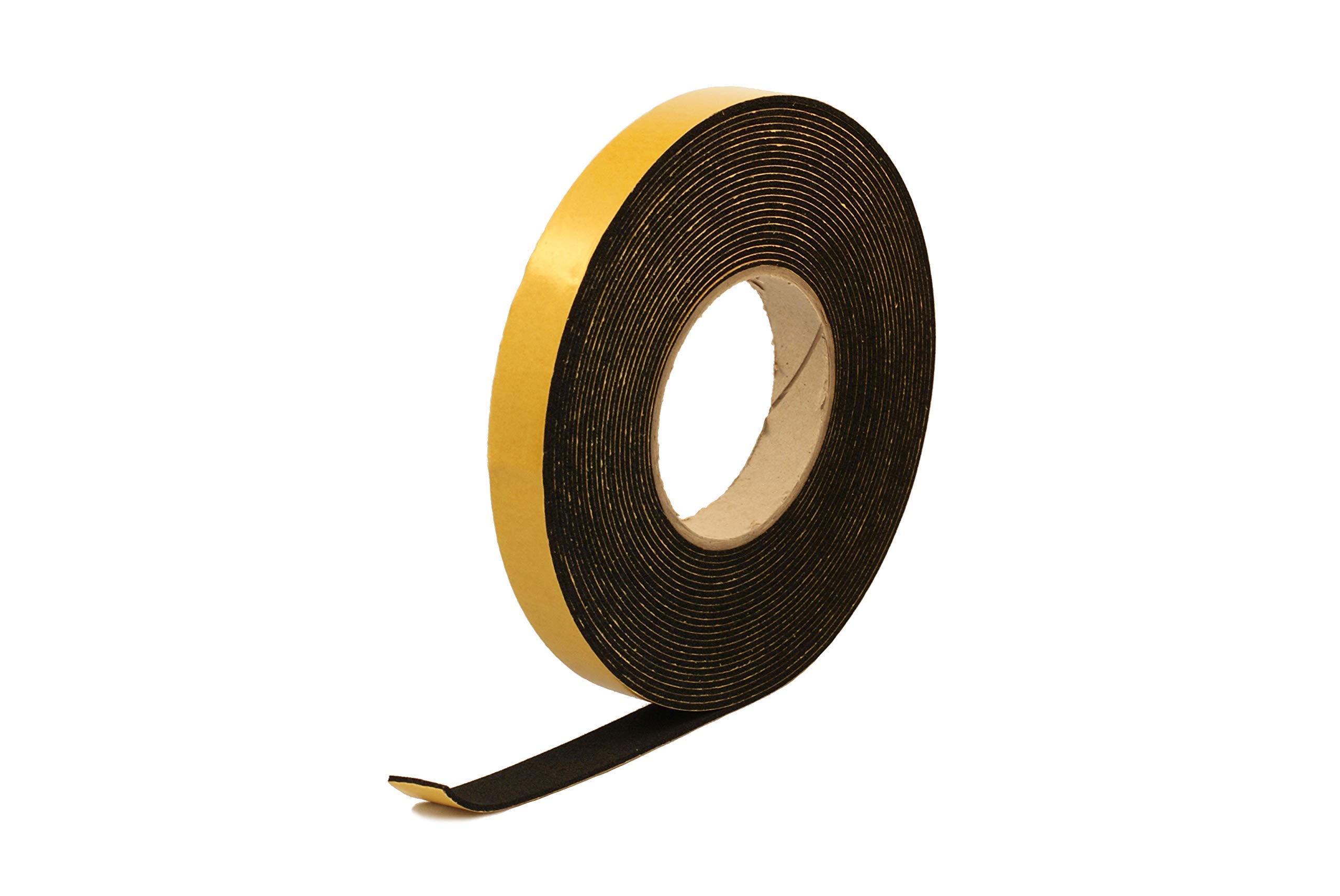 RS® Neoprene Rubber Self-Adhesive Sponge Strip 20mm Wide x 2mm Thick x 10m Long for Sealing, Weather Strip, Cushioning, Anti-Vibration, Anti-Slip, Gaskets & DIY