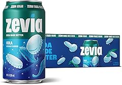 Zevia Zero Sugar Soda, Cola, 12 Ounce Cans (Pack of 12)