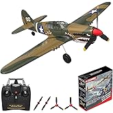 LEAMBE RC Plane 4 Channel Remote Control Airplane - Ready to Fly P-40 Warhawk RC Airplane for Beginners Adult with Xpilot Stabilization System &amp; One Key Aerobatic