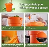 Hakka Brothers 10L Commercial Salad Spinner Lettuce Dryer Large 4 Heads view 4