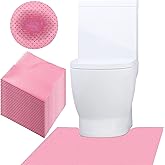 SYMHHA Upgraded 20 Pack Disposable Toilet Mats for Clean&Hygienic Bathroom,Super Absorbent Toilet Floor Protector,U-Shaped Commodes,Potty Training for Children,Adults,Alzheimer's Patients