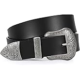 BELTROAD Cowboy Cowgirl Belts for Women Men Western Belts for Woman Country Belt for Pants Dresses with Vintage Buckle