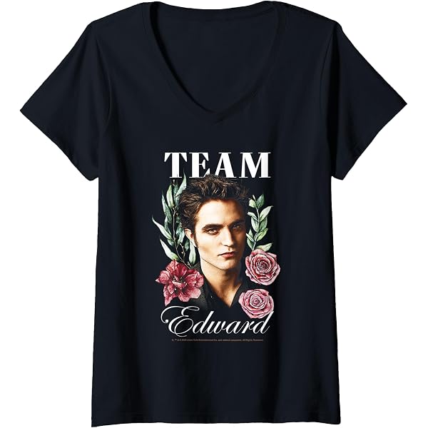 Age Factory twilight 2024 Tシャツ XLサイズ Amazon.com: Women's Twilight Team Edward Portrait Movie V-Neck T