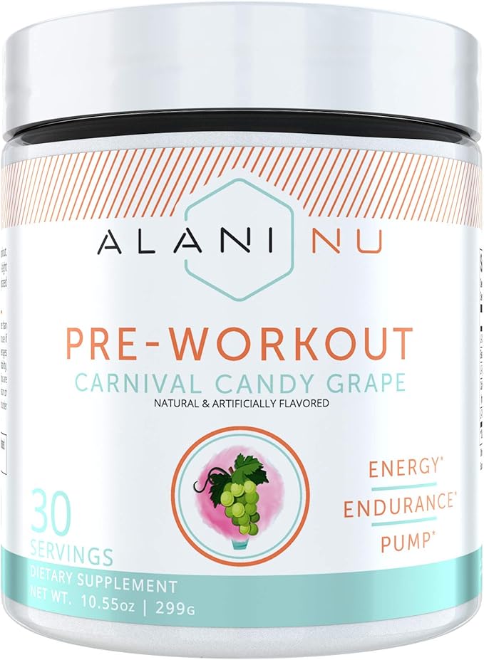 Alani Nu Pre Workout Energy Powder for Men & Women, PreWorkout