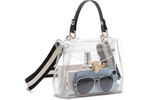 LZXYBIN Clear Purses for Women Stadium, Small Clear Purse Concert Transparent Crossbody Bag Stadium Approved for Women