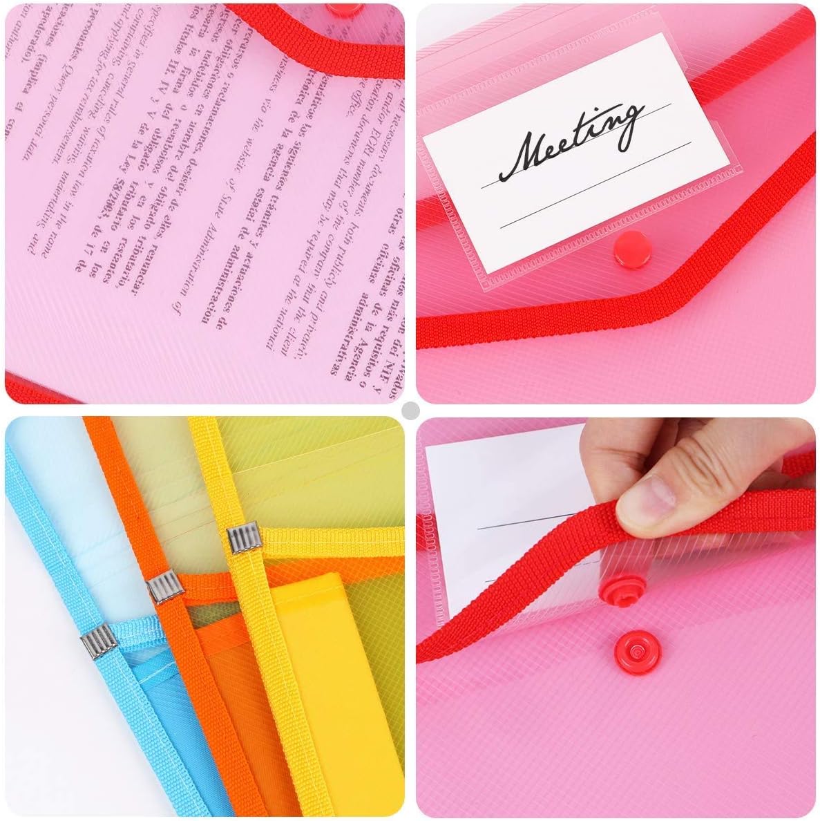 KAHEIGN 5Pcs Plastic Wallets - Image 3