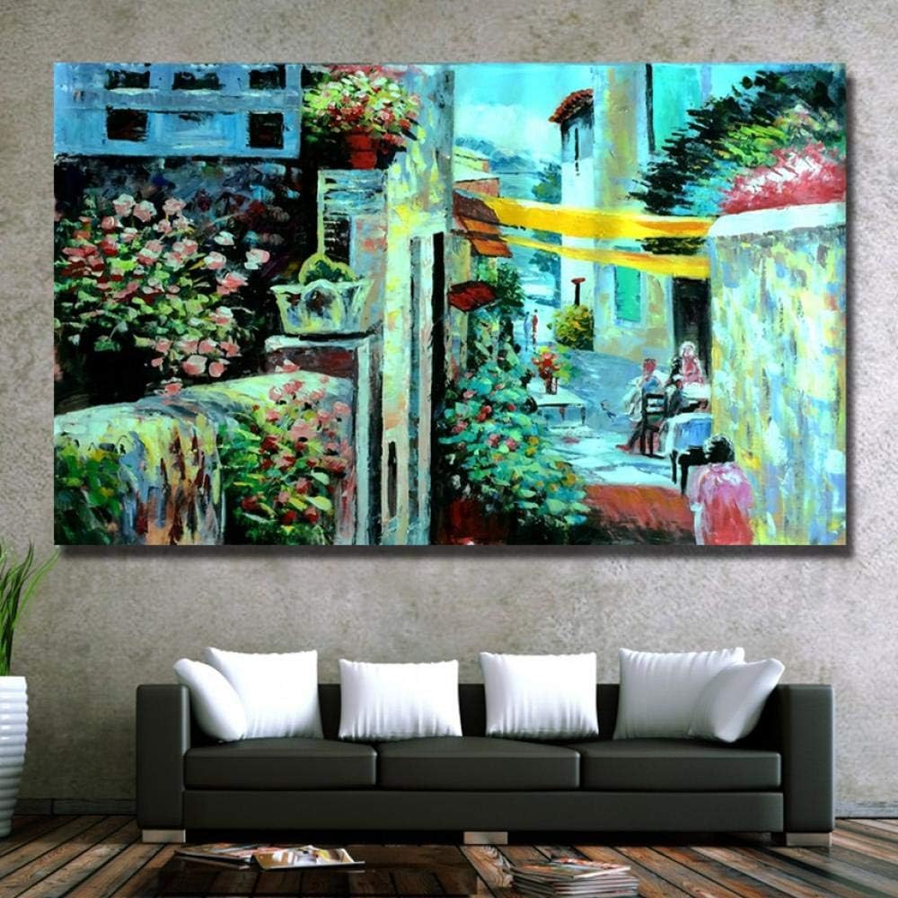 SUMIANYH Ölgemälde Auf Leinwand Handgemalt,Abstrakte Landschaft Stil