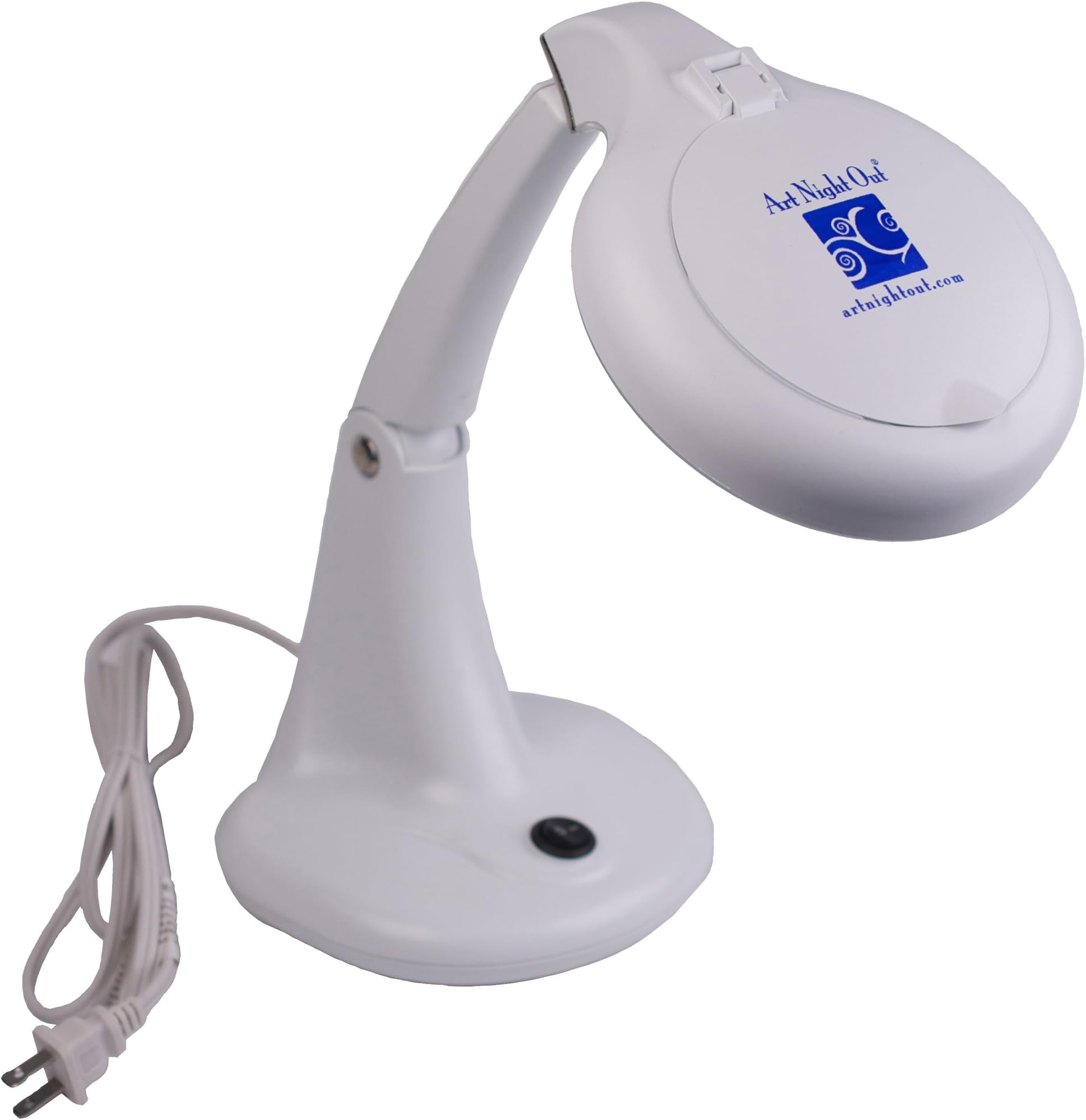Art Night Out Magnifying Lamp for Jewelry Making, White