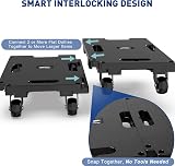 Ronlap Furniture Dolly with 4 Wheels 150 kg Capacity Black view 4