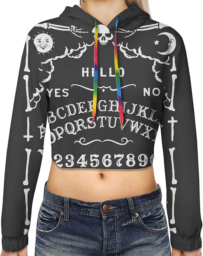 goddess cropped hoodie