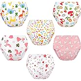 Nutyomi Baby Cotton Training Pants 6 Packs Toilet Training Underpants Absorbent Toddler Potty Training Underwear 2T-5T