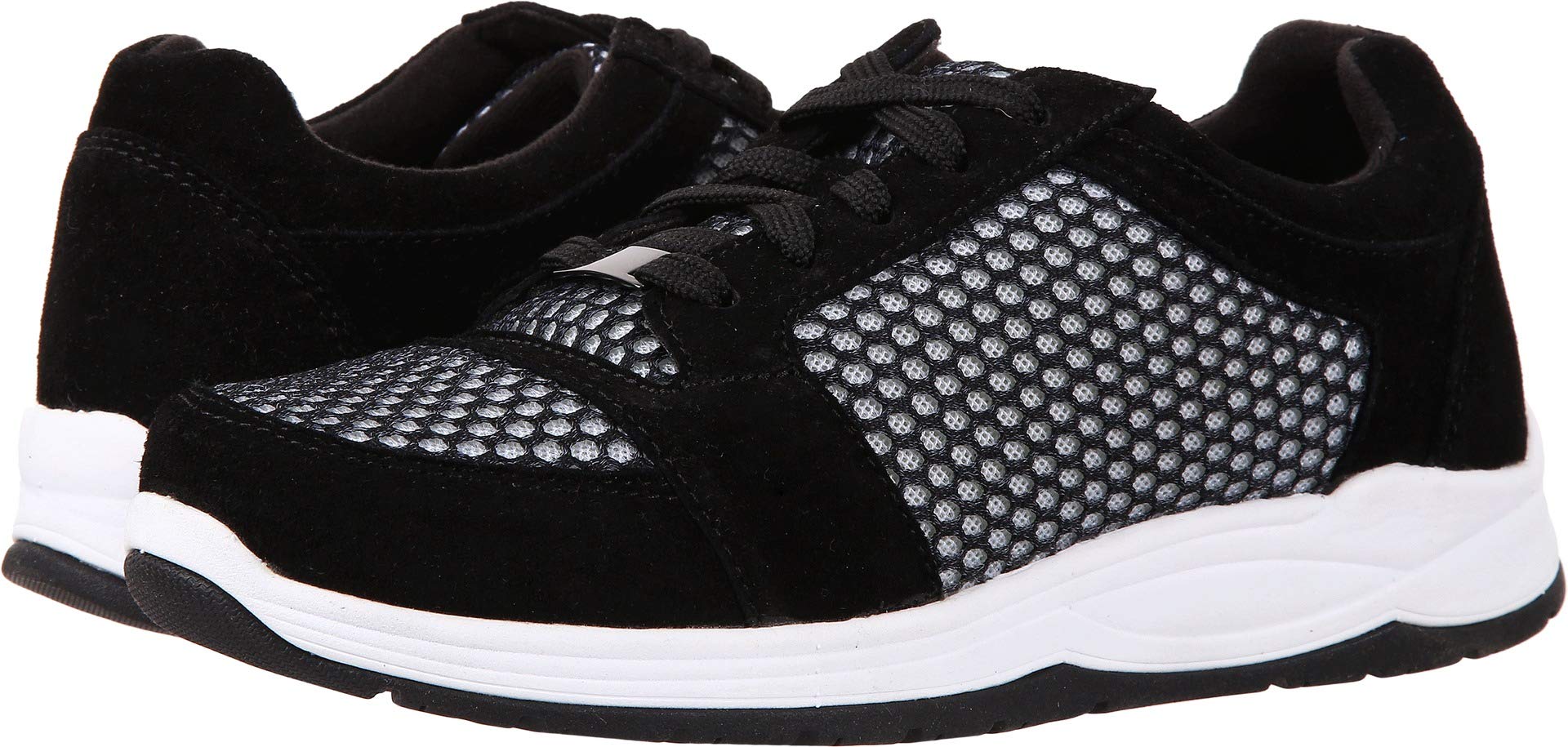 Women's Gemini Fashion Sneakers, Grey, Leather, Mesh, Rubber