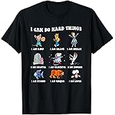 Read Book Characters I Can Do Hard Things Back to School T-Shirt