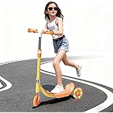Kids Scooter: LED Lighted 3 Wheel Scooters for Kids 2-5,3 Adjustable Height Handlebar, Anti-Slip Deck,Heavy Duty Metal Scooters for Boys Girls Ages 3-5, up to 110 Lbs,Toddler Kick Scooter 2 Year