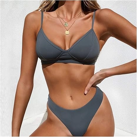 Amazon Co Jp ハイウエストビキニ ビキニ組ひも花 タイ染料 Color Grey Bikini Size L ホーム キッチン