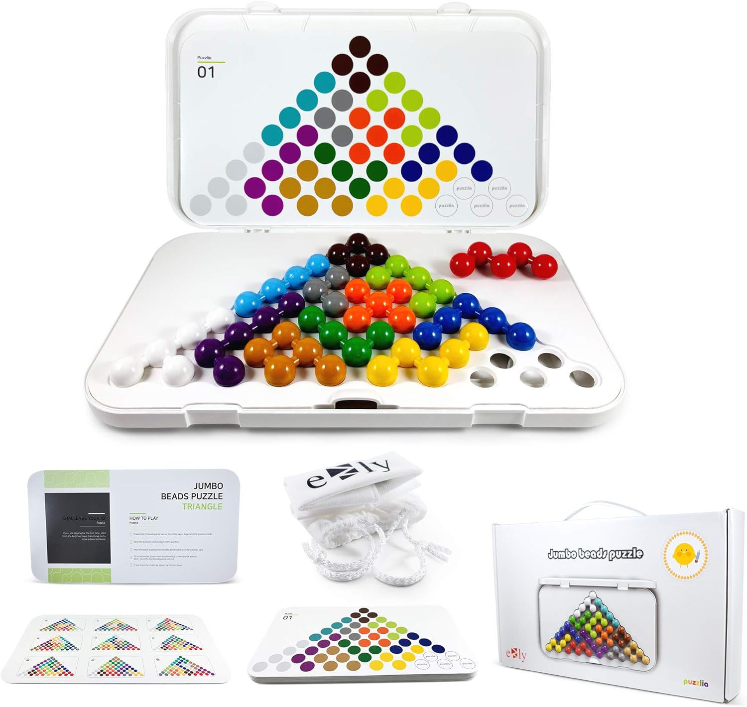 EZLY Smart Logic Puzzles Games Adults Also Great as Autism STEM Toys