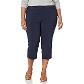 Briggs New York Womens Plus-Size Pull on Capri L Pocket