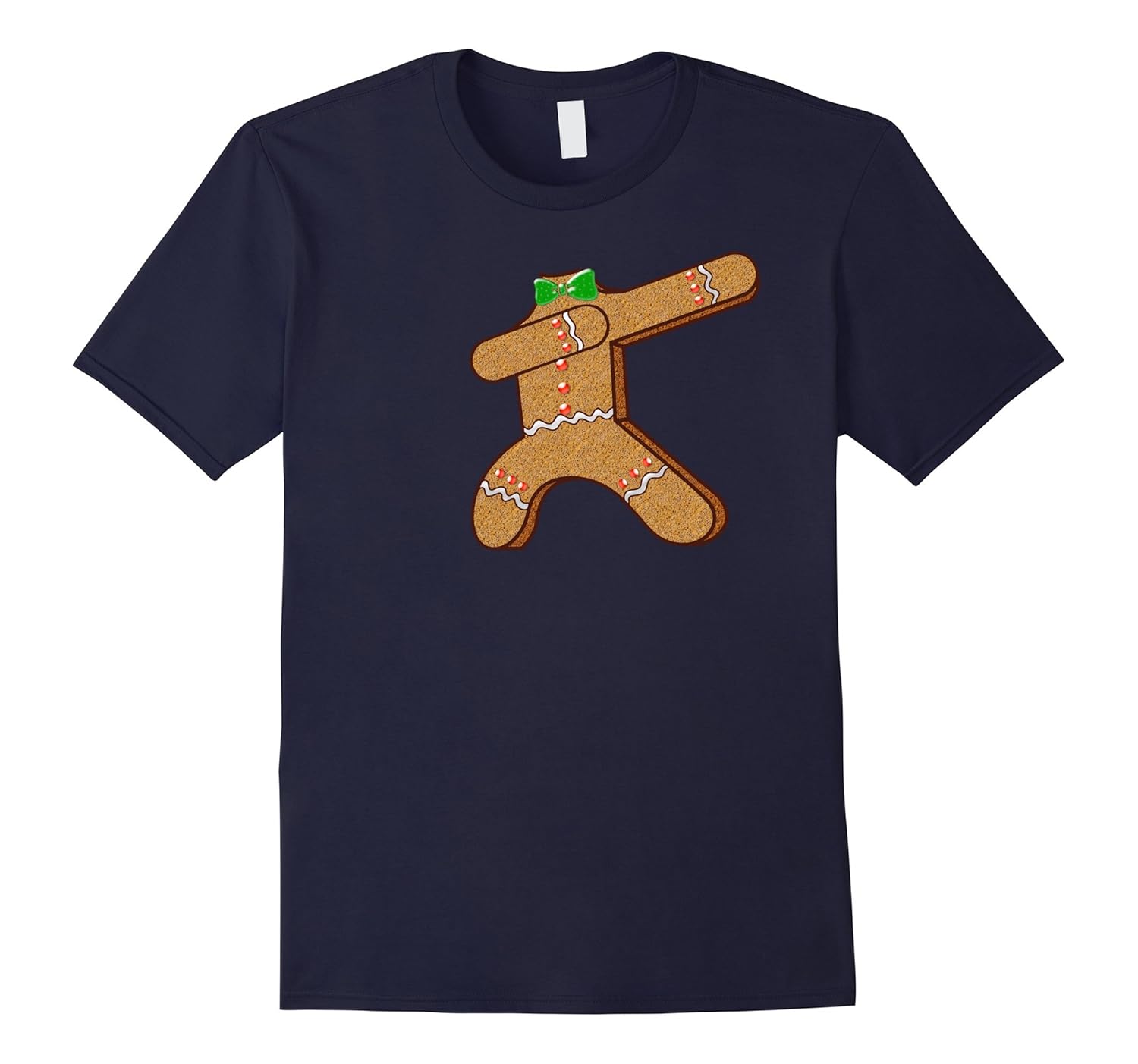 Dabbing Gingerbread Man Costume Shirt Funny Christmas Shirt-Rose